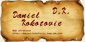 Daniel Kokotović vizit kartica